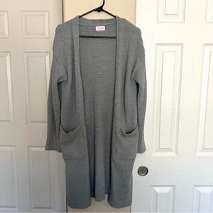 Pink Lily Gray Cardigan